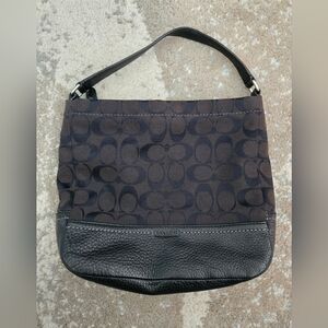 Coach Canvas And Leather Y2k Shoulder Bag